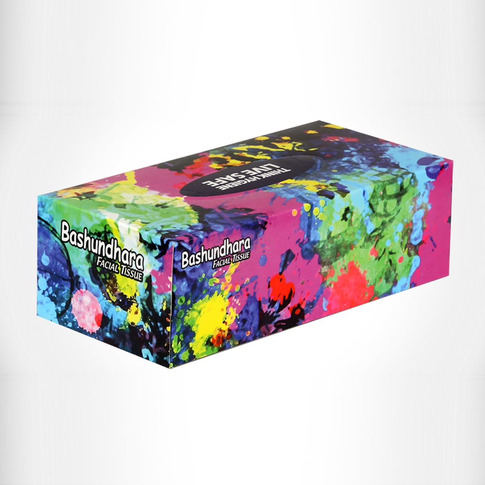 Bashundhara Facial Tissue Perfumed 120pcs X 2ply 1Box
