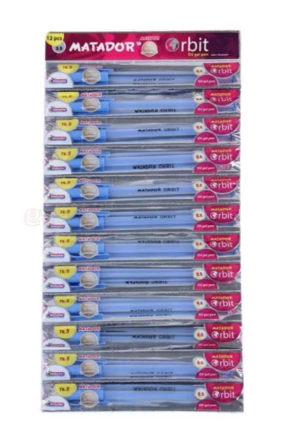Matador Orbit Ball Pen Blue Color 12 pcs